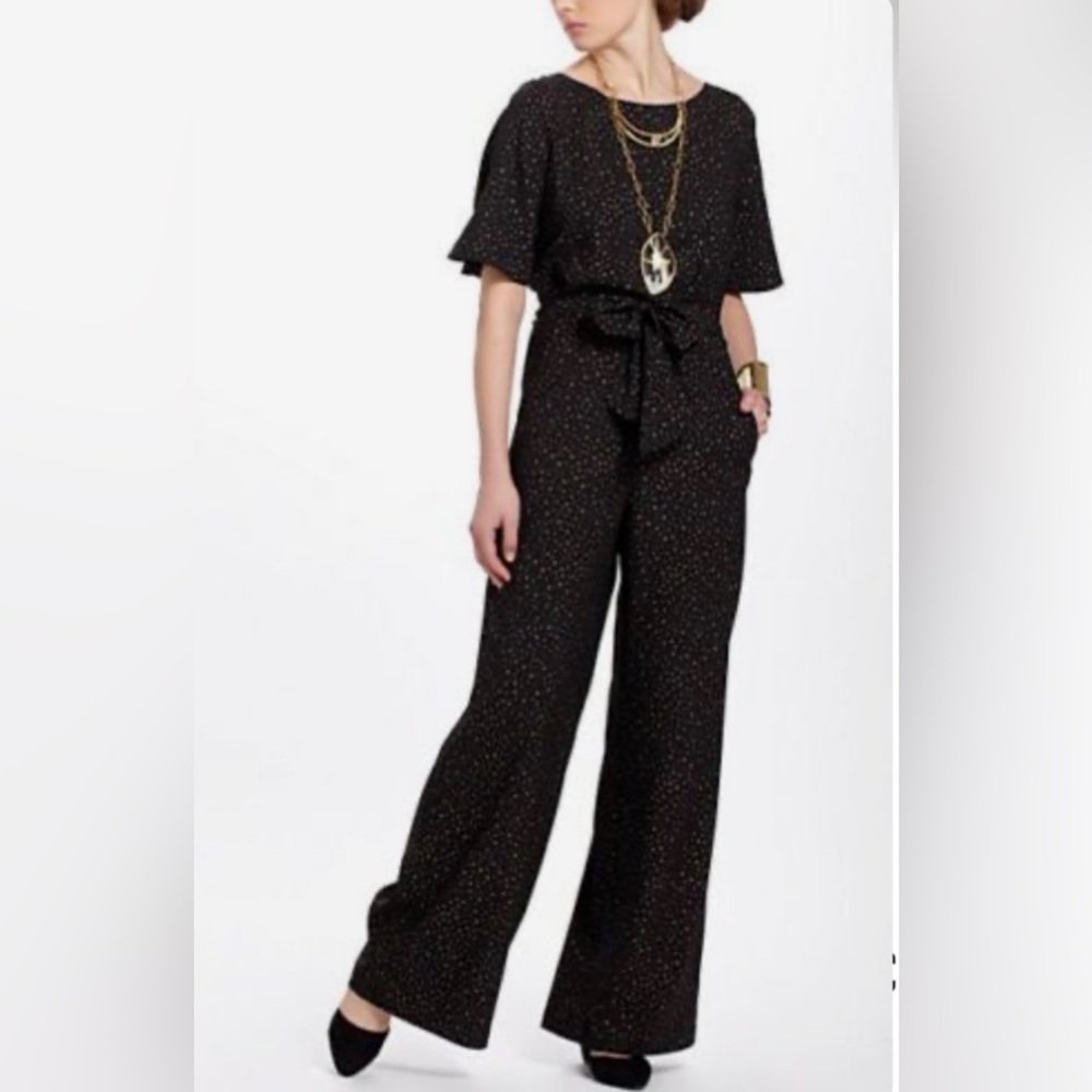 Anthropologie Corey Lynn Calter Star Print Wide Leg Jumpsuit – Size M
